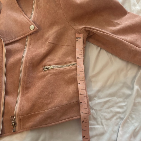 Kittenish Blush Faux Suede Like Jacket-NWT - Picture 10 of 11